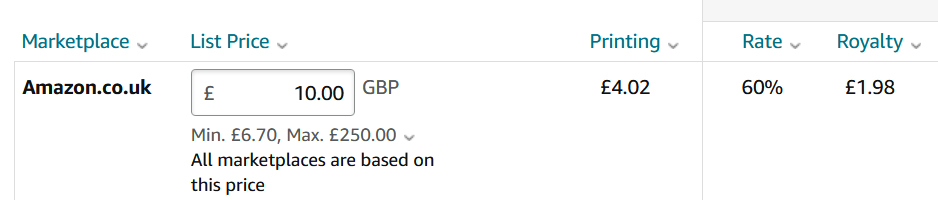 Pricing